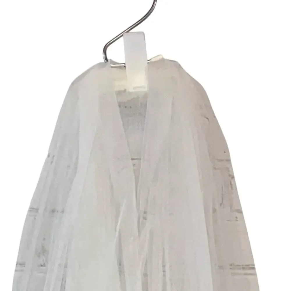 Veil Layered‎ with Rhinestones White Ivory Color